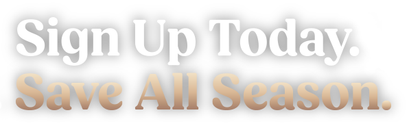 A banner that says Sign Up to Save