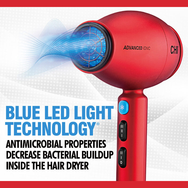 1875 Series Advanced Ionic Compact Hair Dryer - Red, , large image number null