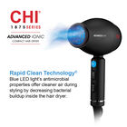 1875 Series Advanced Ionic Compact Hair Dryer - Matte Black, , large image number null