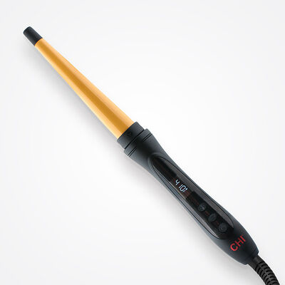 Tourmaline Ceramic Tapered Curling Wand - Onyx Black