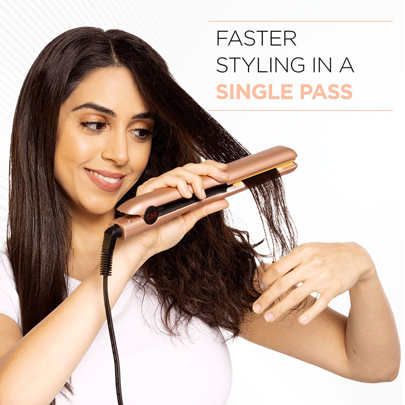 CHI 1.25 Inch Digital Ceramic Hair Iron - Rose Gold display picture 2