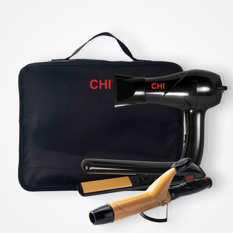 Tourmaline Ceramic 3-Piece Travel Set - Onyx Black, , large image number null