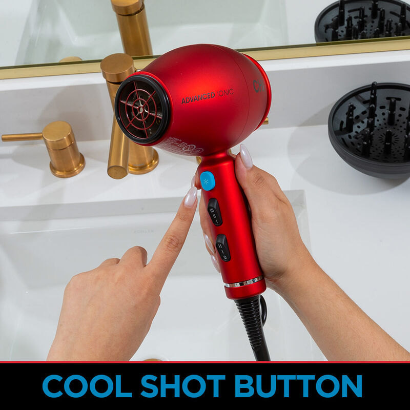 1875 Series Advanced Ionic Compact Hair Dryer - Red, , large image number null
