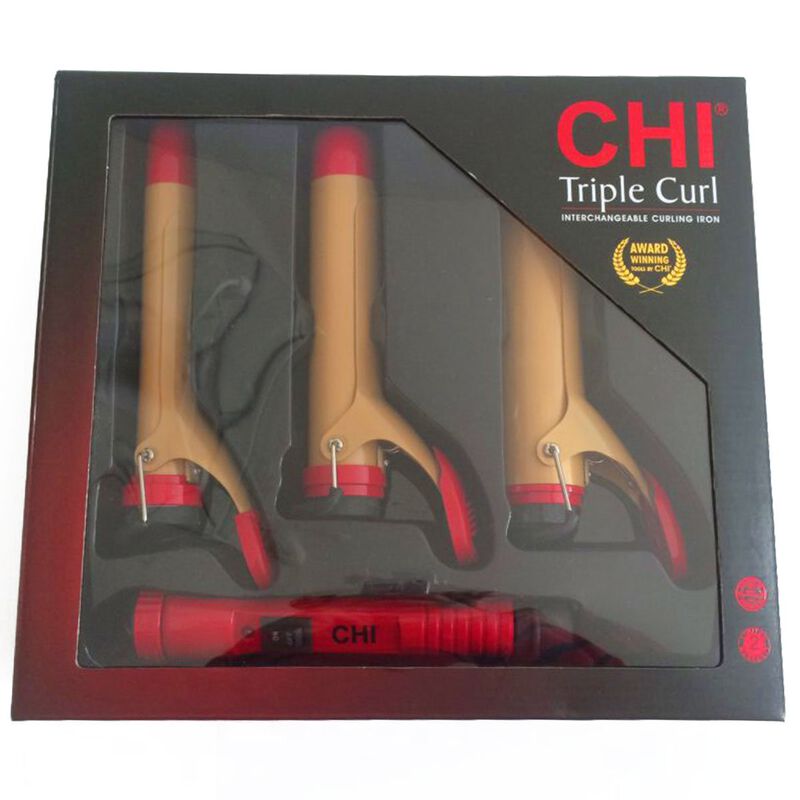 Triple Curl Interchangeable Curling Iron, , large image number null