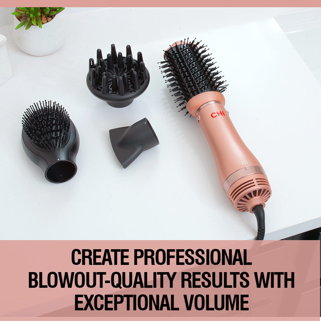 CHI Volumizer 4 in 1 Blowout Brush Rose Gold