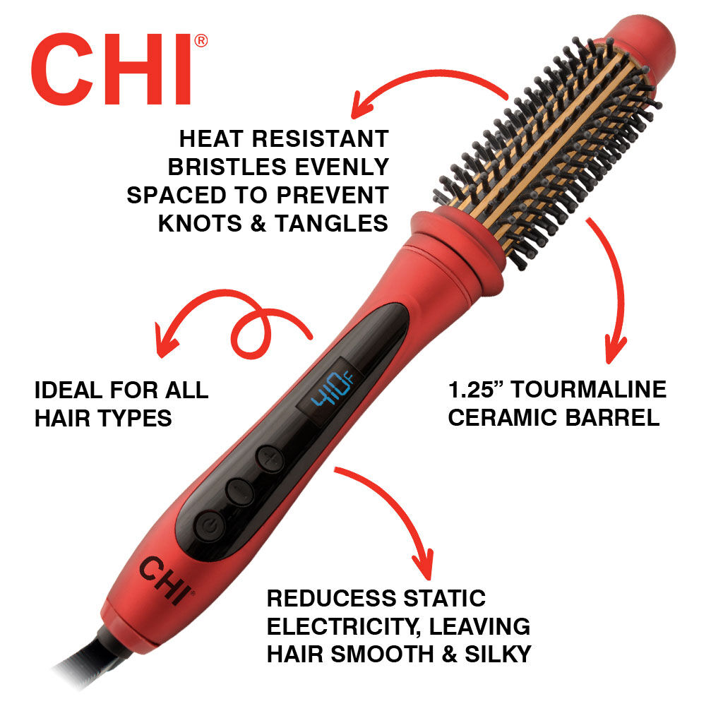 Chi air classic tourmaline ceramic retractable styling brush dryer outlet