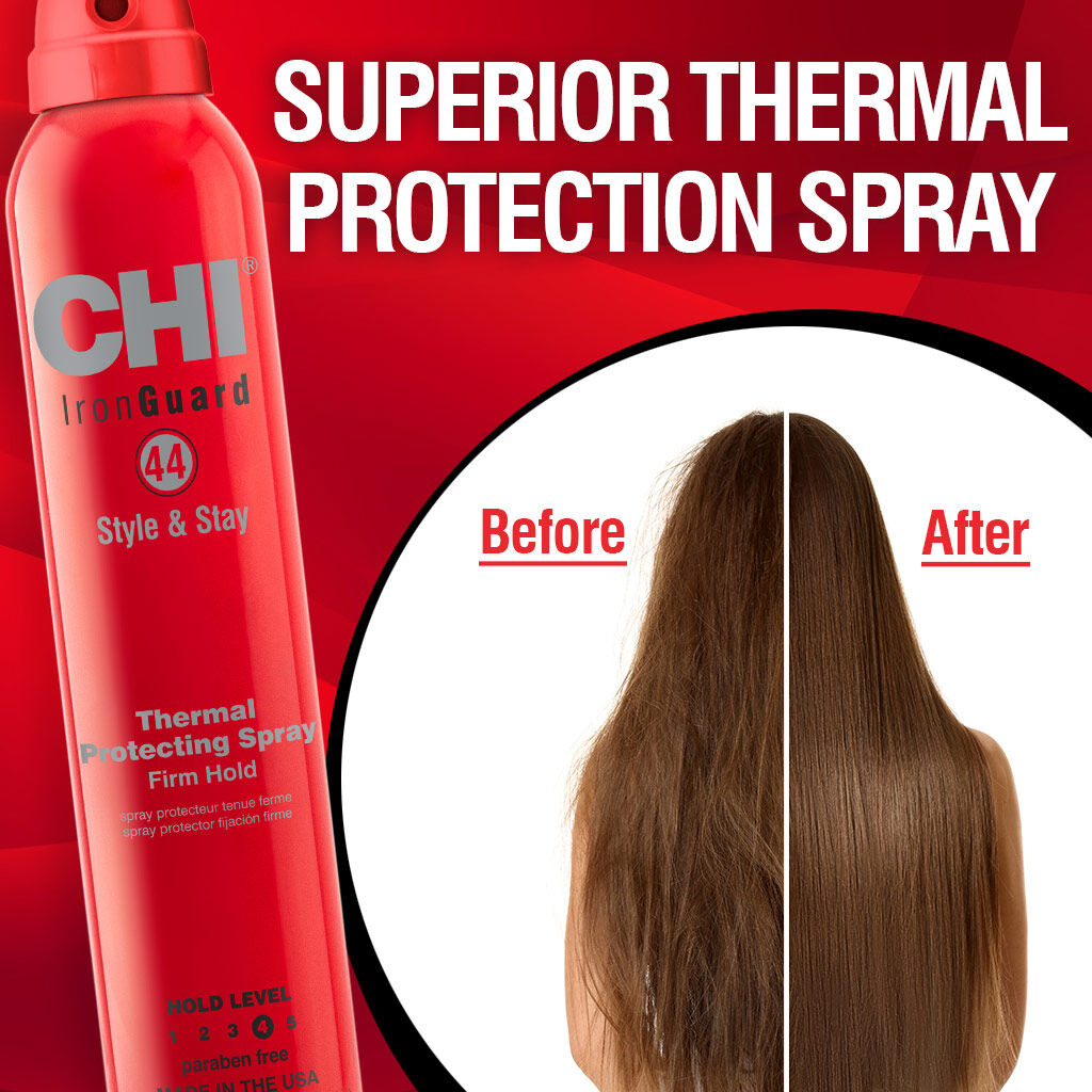 CHI 44 Iron Guard Style and Stay Firm Hold Protecting Spray 10 oz