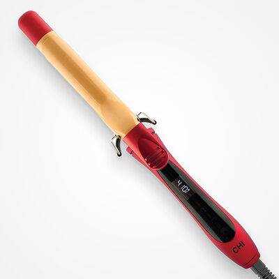 1 Inch Tourmaline Ceramic Curling Iron - Ruby Red