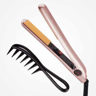 1 Inch Tourmaline Ceramic Hairstyling Iron - Champagne Toast