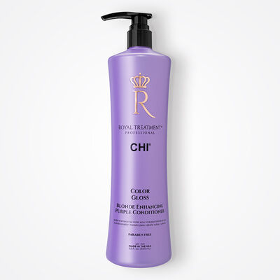 Royal Treatment Color Gloss Blonde Enhancing Purple Conditioner - 32 Ounces