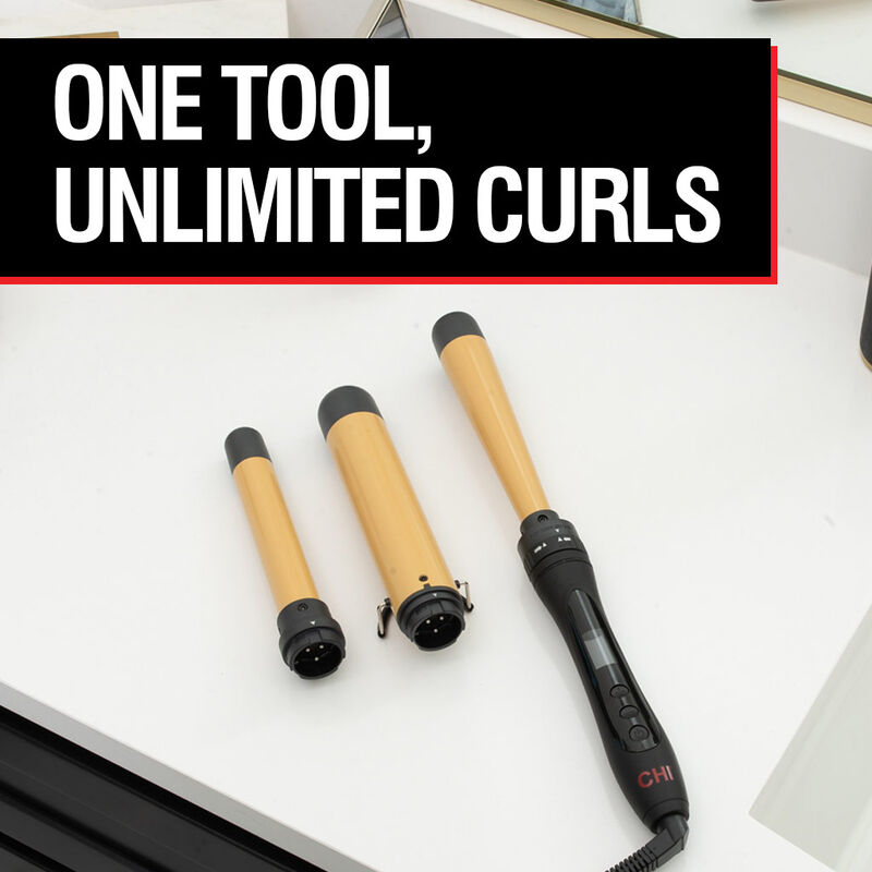 Interchangeable Curling Wand Kit, , large image number null