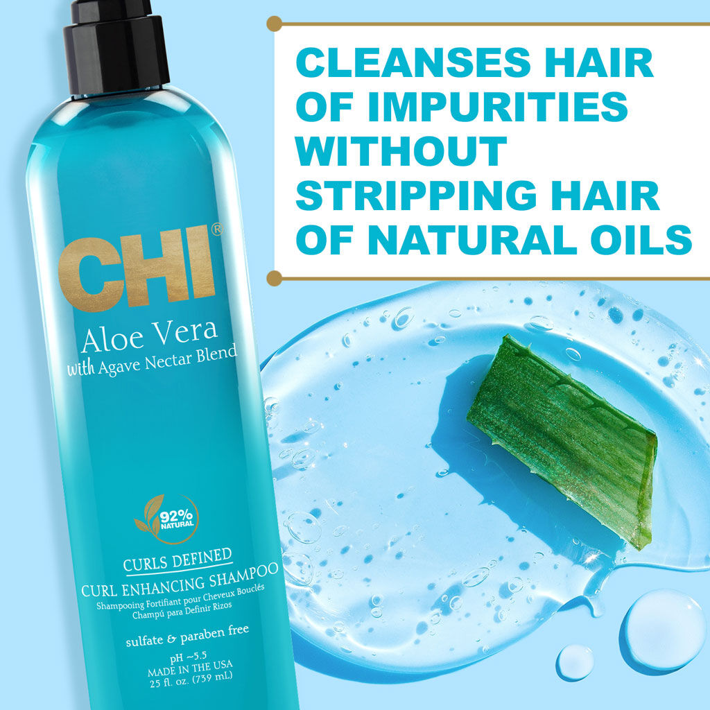 CHI Aloe Vera Curl Enhancing Shampoo 25 oz | CHI Hair