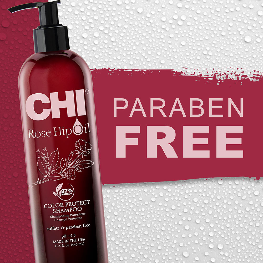 CHI Rose Hip Oil Color Protect Shampoo 11.5 oz | CHI Haircare