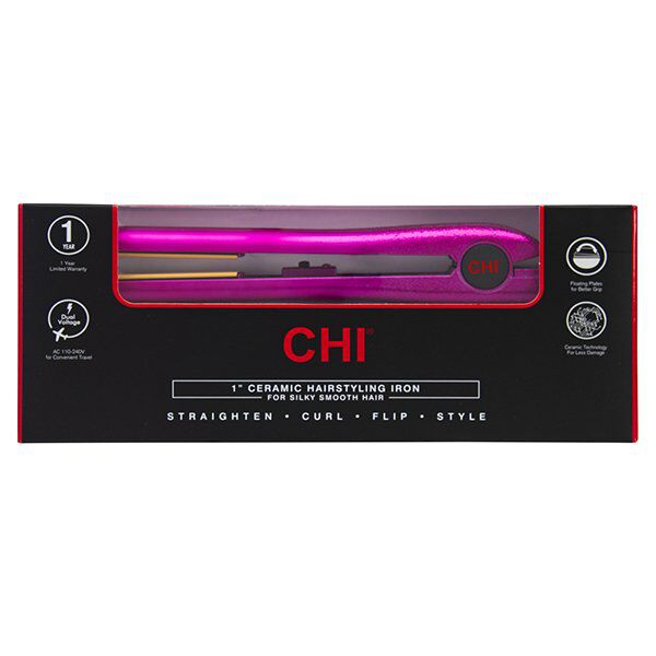 Chi limited edition hot pink rubber metallic ceramic hairstyling iron online