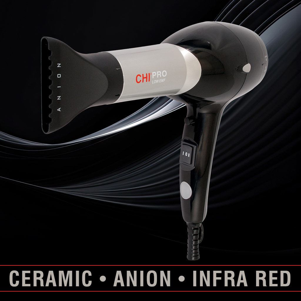 Chi pro low emf professional hair dryer with diffuser shop