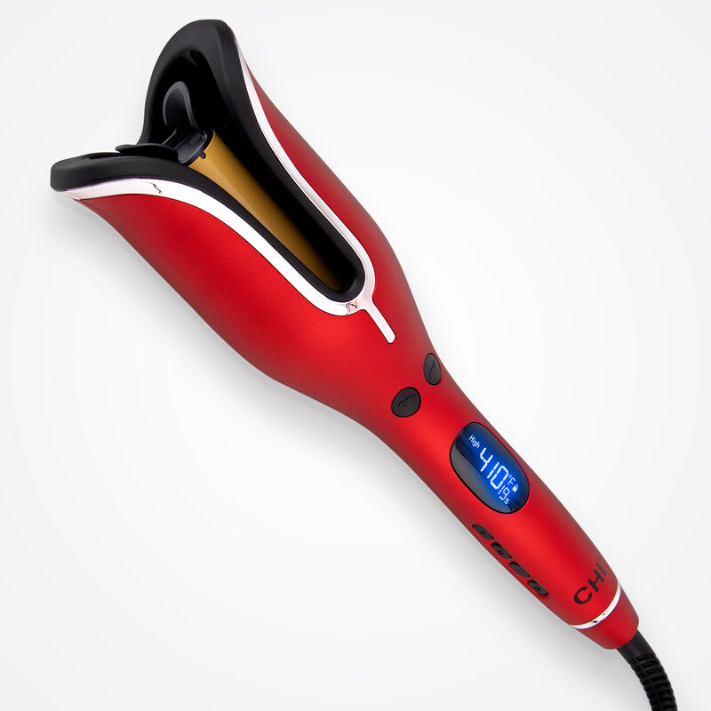 CHI Spin N Curl Ruby Red 1” Rotating Curler display picture 3