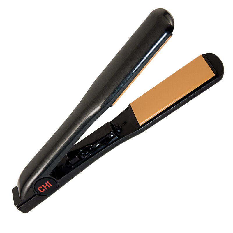 1.5 Inch Tourmaline Ceramic Wide Plate Hairstyling Iron - Onyx Black, , large image number null