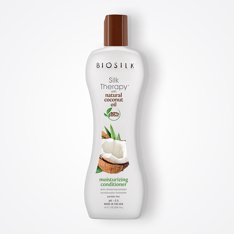 Silk Therapy With Natural Coconut Oil Moisturizing Conditioner, , large image number null
