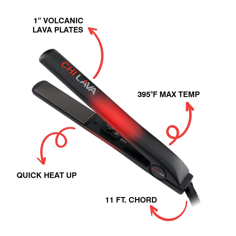Lava 1 Inch Original Volcanic Ceramic Hairstyling Iron, , large image number null