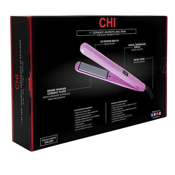 CHI Digital Ceramic Hairstyling Iron Glowing Lilac