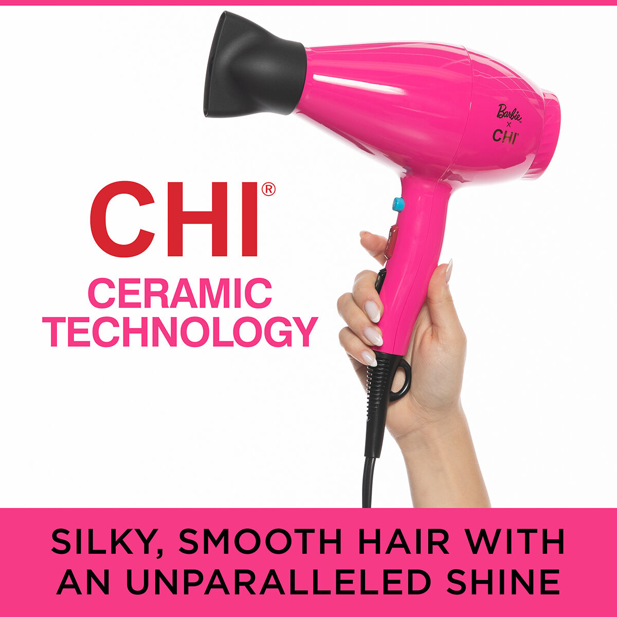 CHI x Barbie Salon Style Compact Hair Dryer CHI Haircare