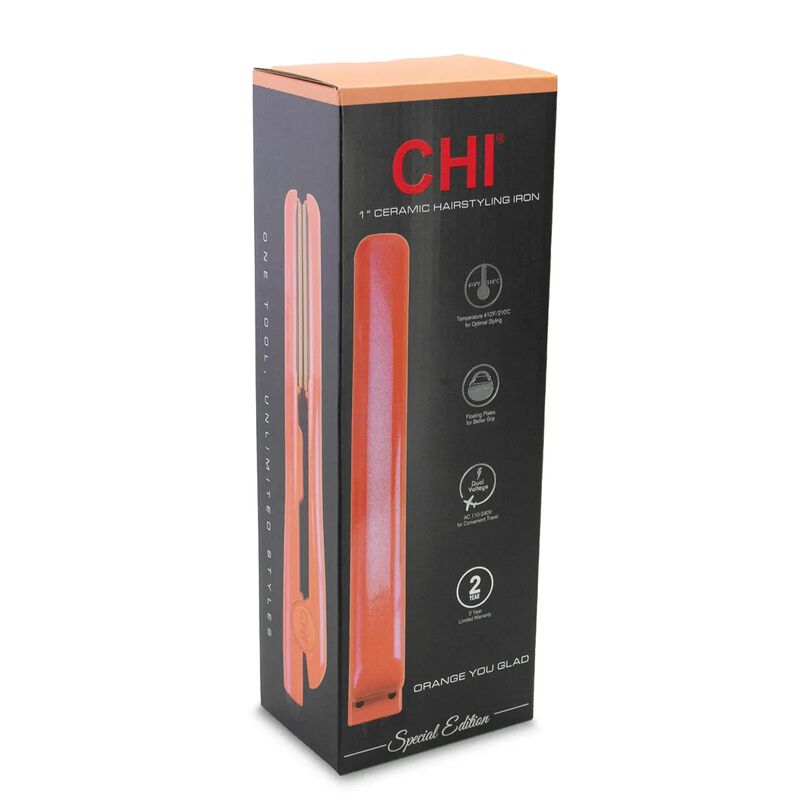 1 Inch Ceramic Hairstyling Iron - Orange You Glad, , large image number null