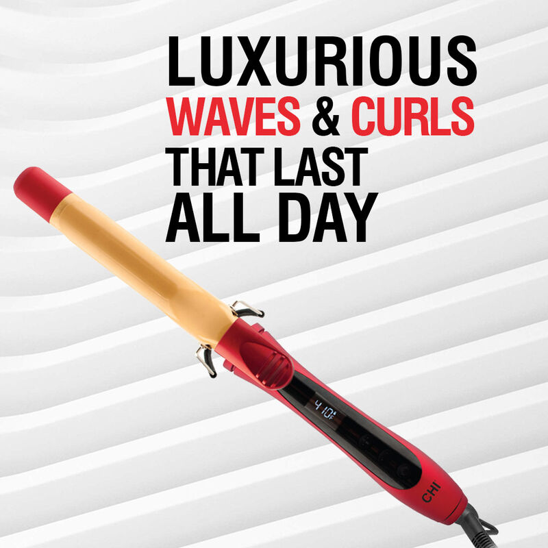 1 Inch Tourmaline Ceramic Hairstyling Iron - Black Matte