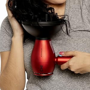 1875 Series Advanced Ionic Compact Hair Dryer - Red 